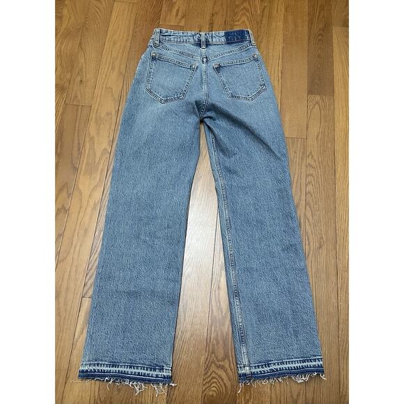 Abercrombie & Fitch The 90s Relaxed Jeans High Rise 25 0 Curve Love Medium Nwt - Picture 7 of 9